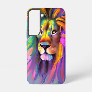 Abstraktes Löwengesicht Mystische Fantasy-Kunst Samsung Galaxy Hülle