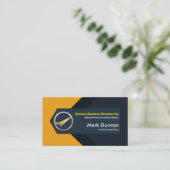 Abstraktes Luftfahrzeug-Logistikpilot Visitenkarte (Stehend Vorderseite)