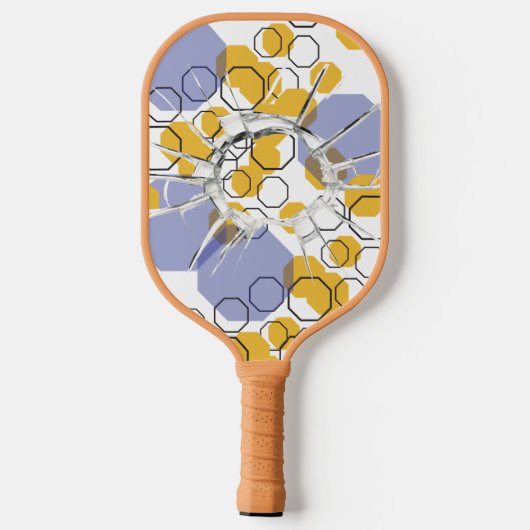 abstraktes, lustiges Design Pickleball Paddle (Rückseite)