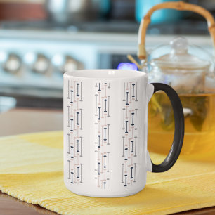 Abstraktes Luxus-Geometrie-Mode-Muster Tasse