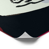 Abstraktes Mädchen auf Tablette 4 Poster (Ecke)