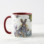 Abstraktes Mädchen aus USA-Bunnies! Tasse (Links)