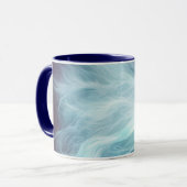 Abstraktes Mädchen mit Flower Hair Tasse (Vorderseite Links)