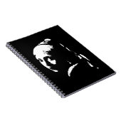 Abstraktes Mädchen mit Perlenohrring Notizblock (Rechte Seite)