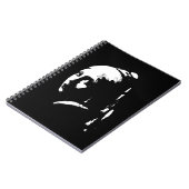 Abstraktes Mädchen mit Perlenohrring Notizblock (Linke Seite)