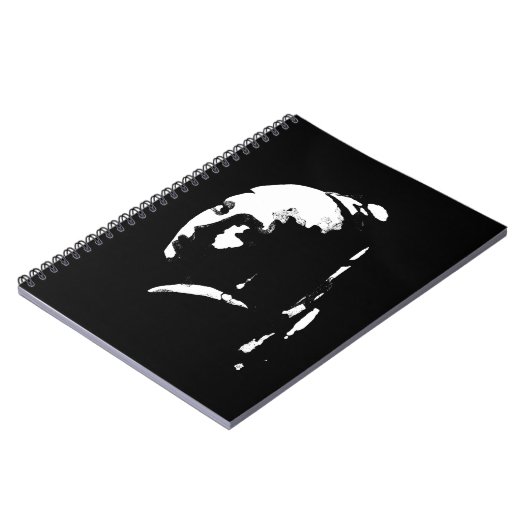 Abstraktes Mädchen mit Perlenohrring Notizblock (Linke Seite)