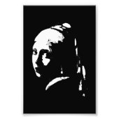 Abstraktes Mädchen mit Perlenverdienst Foto Erweit (Vorne)