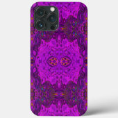 Abstraktes Magenta- und Schwarz-Groovy-Muster Case-Mate iPhone Hülle (Rückseite)