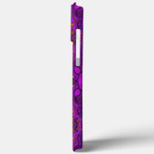 Abstraktes Magenta- und Schwarz-Groovy-Muster Case-Mate iPhone Hülle (Rückseite / Links)