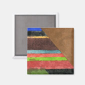 abstraktes Magnet "Chevrons" (Vorderseite/Rückseite)
