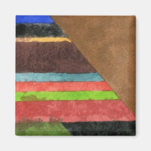 abstraktes Magnet "Chevrons" (Vorne)