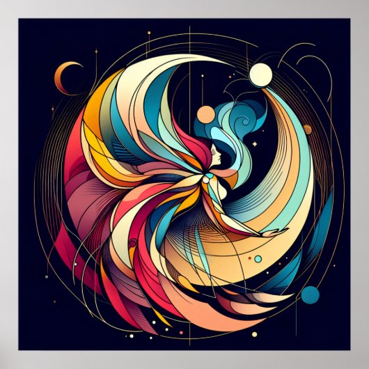 Abstraktes Mairy Art Poster (Vorne)