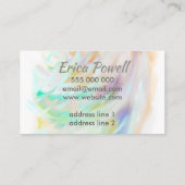 abstraktes Maldesign Visitenkarte (Rückseite)