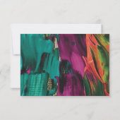 Abstraktes Malen Acryl Danke Karte (Rückseite)