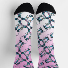 Abstraktes Malen auf Crew Socken