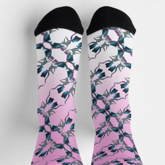 Abstraktes Malen auf Crew Socken (Oben)