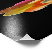 Abstraktes Malen farbiger Pinsel Schlaganfälle #2 Fotodruck (Ecke)