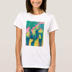 Abstraktes Malen Green & Pink Abstrakt Art Abstra T-Shirt