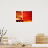 Abstraktes Malerposter Poster (Küche)