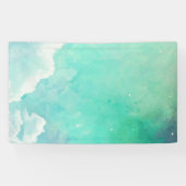 Abstraktes Malmuster in Rot Banner (Horizontal)