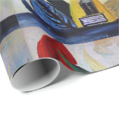 Abstraktes Malpapier Geschenkpapier (Rolleneckpunkt)