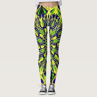 abstraktes Mandaka-Kunstmuster Leggings