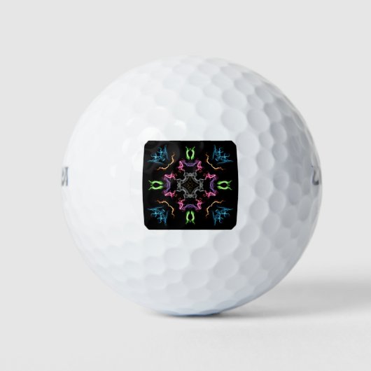 Abstraktes Mandala Digital Zeichnend Golfball (Vorderseite)