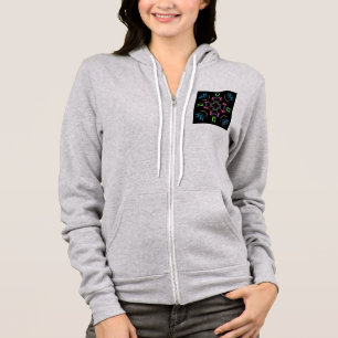 Abstraktes Mandala Digital Zeichnend Hoodie