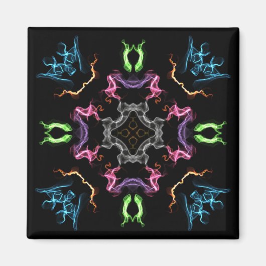 Abstraktes Mandala Digital Zeichnend Magnet (Vorne)