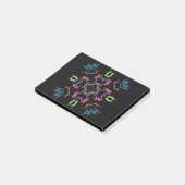 Abstraktes Mandala Digital Zeichnend Post-it Klebezettel (angewinkelt)