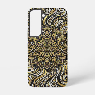 Abstraktes Mandala Gold Kreis Samsung Hüllen Galaxy Hülle