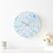 Abstraktes Mandala Große Wanduhr (Zuhause)