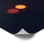 Abstraktes Mandala: Irisierendes geometrisches Pos Poster (Ecke)