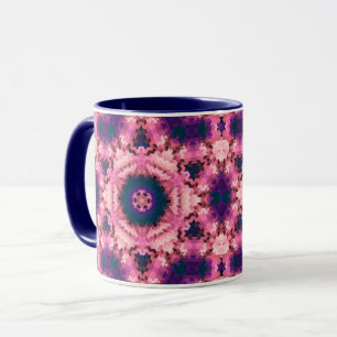 Abstraktes Mandala-Kaleidoskop runde Kreisformen Tasse