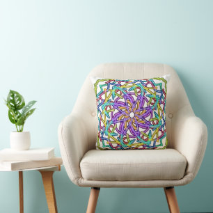 Abstraktes Mandala Kissen