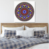 Abstraktes Mandala Leinwanddruck (Insitu (Schlafzimmer))