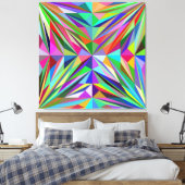 Abstraktes Mandala Leinwanddruck (Insitu (Schlafzimmer))