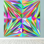 Abstraktes Mandala Leinwanddruck (Insitu (Holzboden))