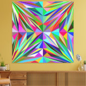 Abstraktes Mandala Leinwanddruck (Insitu (Wohnzimmer))