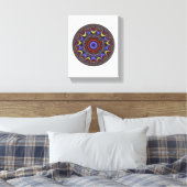 Abstraktes Mandala Leinwanddruck (Insitu (Schlafzimmer))