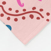 Abstraktes Mandala-Muster, rot Fleecedecke (Ecke)