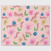 Abstraktes Mandala-Muster, rot Geschenkpapier (Flach)