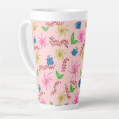 Abstraktes Mandala-Muster, rot Milchtasse (Linke Ecke)