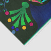 Abstraktes Mandala-Osteasian-Rundschwarz Seidenpapier (Ausschnitt)