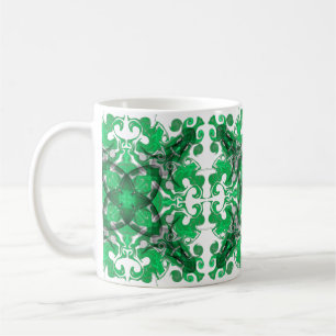 Abstraktes Mandala, psychedelischer Schmetterlings Kaffeetasse