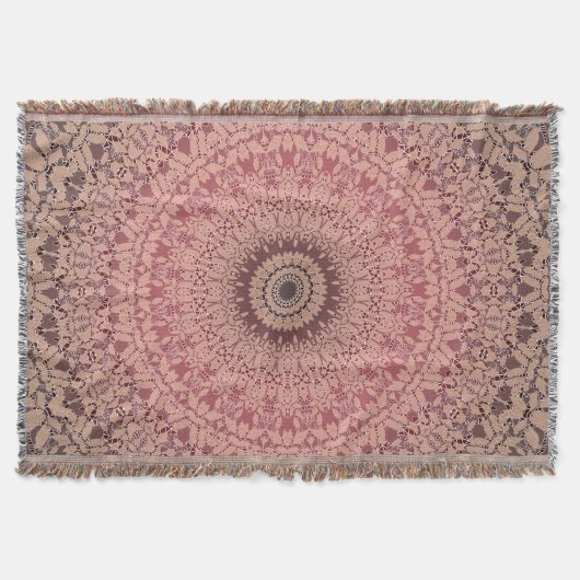 Abstraktes Mandala-Rundmuster Kaleidosco Decke (Vorderseite)