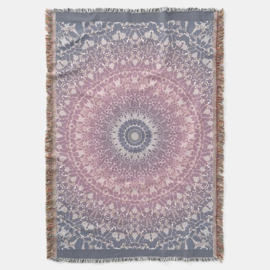 Abstraktes Mandala-Rundmuster Kaleidosco Decke (Vorderseite Vertikal)