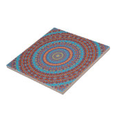 Abstraktes Mandala-Rundmuster Kaleidosco Fliese (Seite)