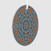 Abstraktes Mandala-Rundmuster Kaleidosco Ornament (Vorderseite)