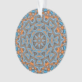 Abstraktes Mandala-Rundmuster Kaleidosco Ornament (Vorderseite)